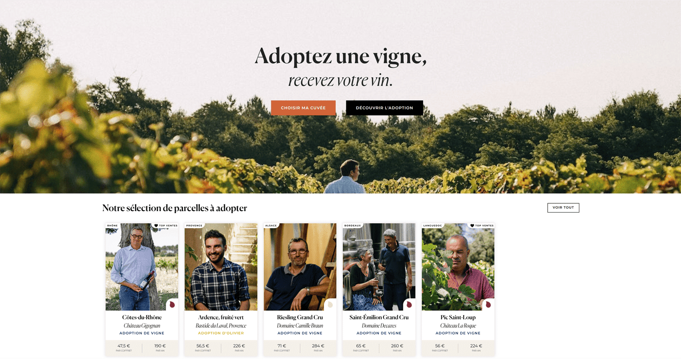Adopter un pied de vigne recevoir bouteilles de vin Cuvée Privée France Paris 4 (1)